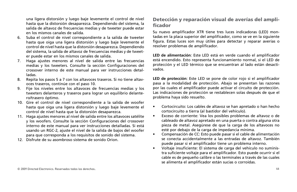 Orion Car Audio XTR15001 User Manual | Page 47 / 100