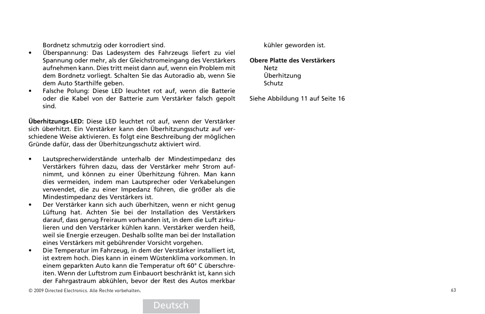 Deutsch | Orion Car Audio XTR15001 User Manual | Page 64 / 100