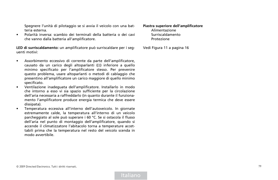 Italiano | Orion Car Audio XTR15001 User Manual | Page 80 / 100