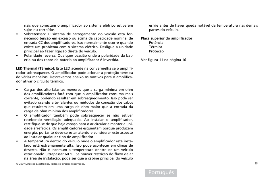 Português | Orion Car Audio XTR15001 User Manual | Page 96 / 100