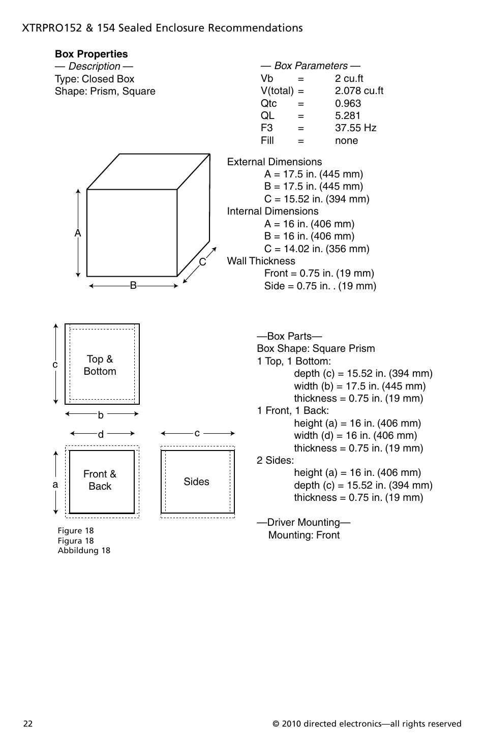 Orion Car Audio XTRPRO154 User Manual | Page 23 / 78