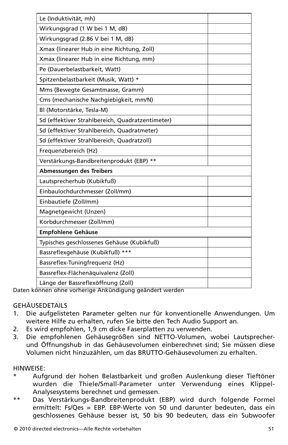 Orion Car Audio XTRPRO154 User Manual | Page 52 / 78
