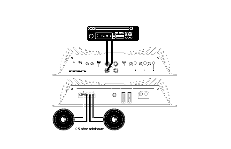 Page 24, Two channel stereo configuration | Orion Car Audio HCCA 225R User Manual | Page 24 / 56
