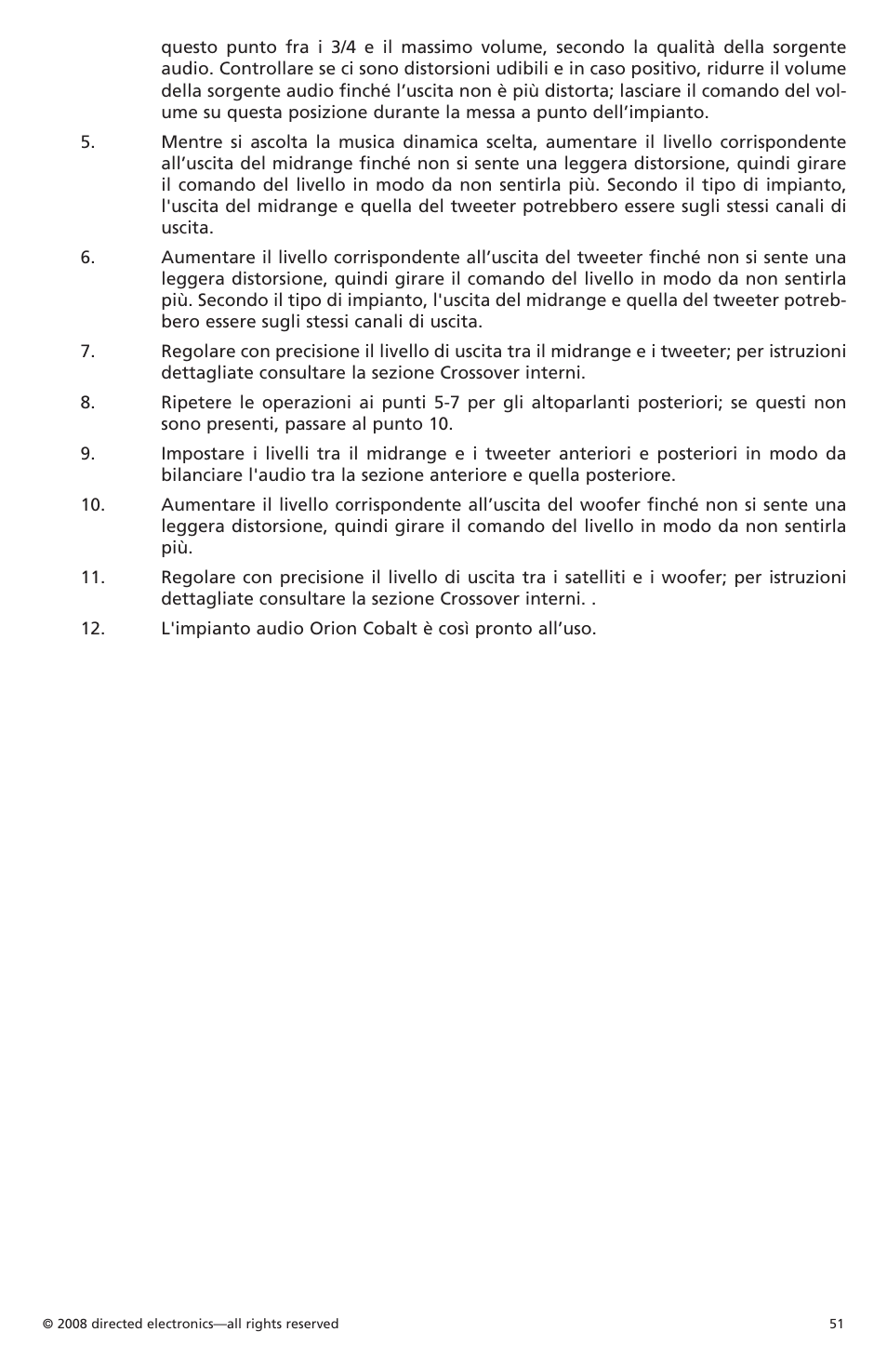 Orion Car Audio CO6004 User Manual | Page 52 / 66