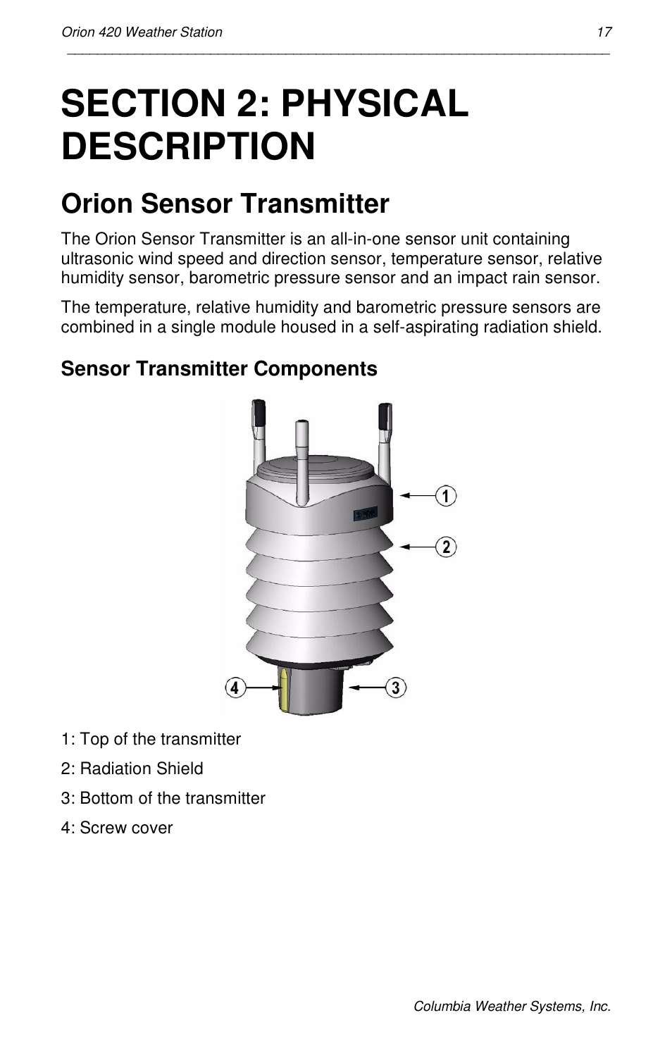 Orion sensor transmitter | Orion Car Audio 420 User Manual | Page 17 / 50