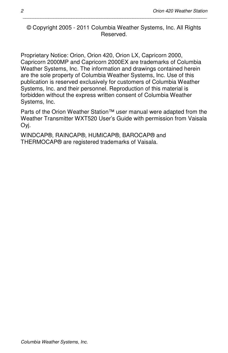 Orion Car Audio 420 User Manual | Page 2 / 50