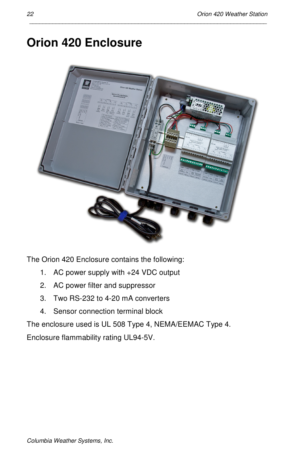 Orion 420 enclosure | Orion Car Audio 420 User Manual | Page 22 / 50