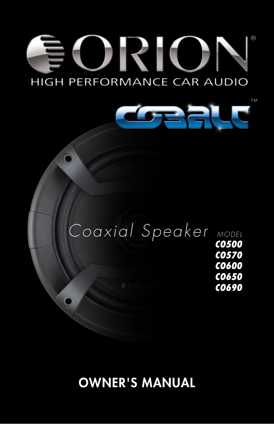 Orion Car Audio CO500 User Manual | 29 pages
