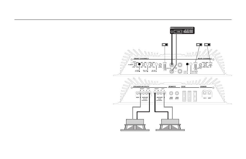 Speaker connections | Orion Car Audio XTREME 600.4 User Manual | Page 22 / 44