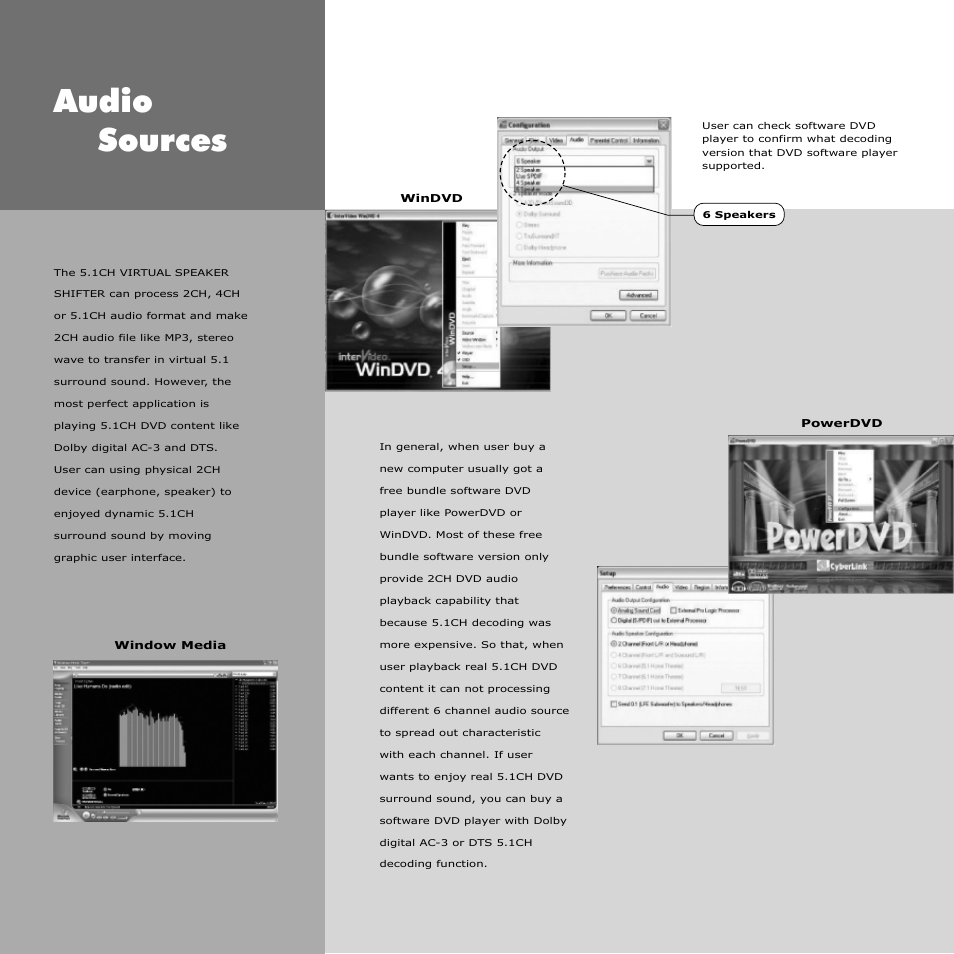 Audio sources | Ozaki Worldwide Nita NB001 User Manual | Page 5 / 6