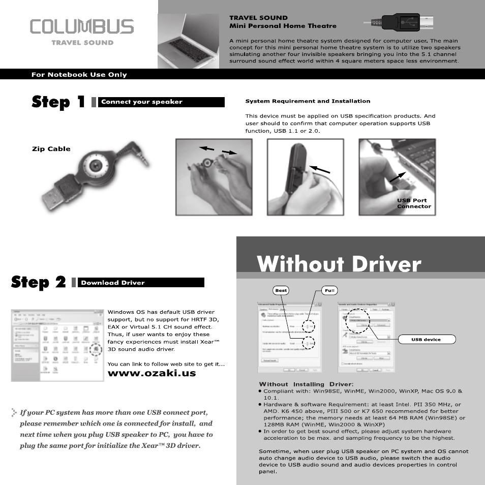 Ozaki Worldwide NB002 User Manual | Page 2 / 6