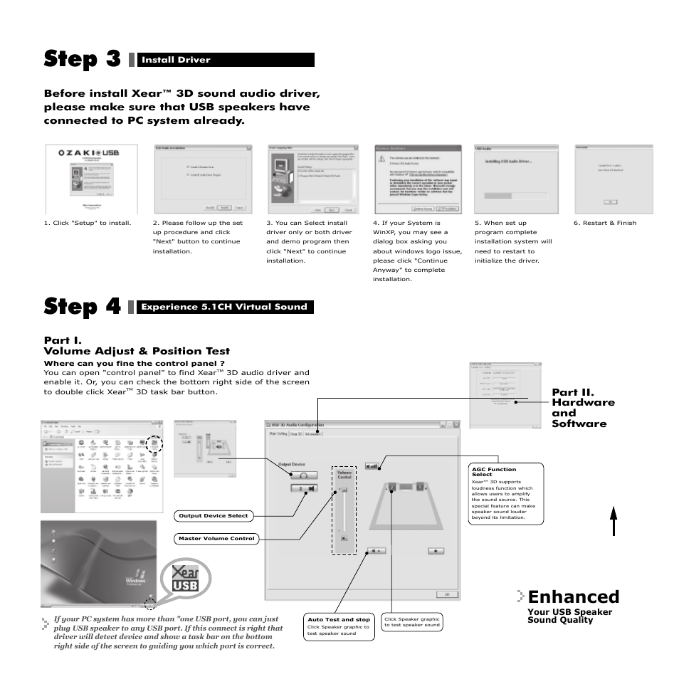 Step 4, Step 3, Enhanced | Ozaki Worldwide NB002 User Manual | Page 3 / 6