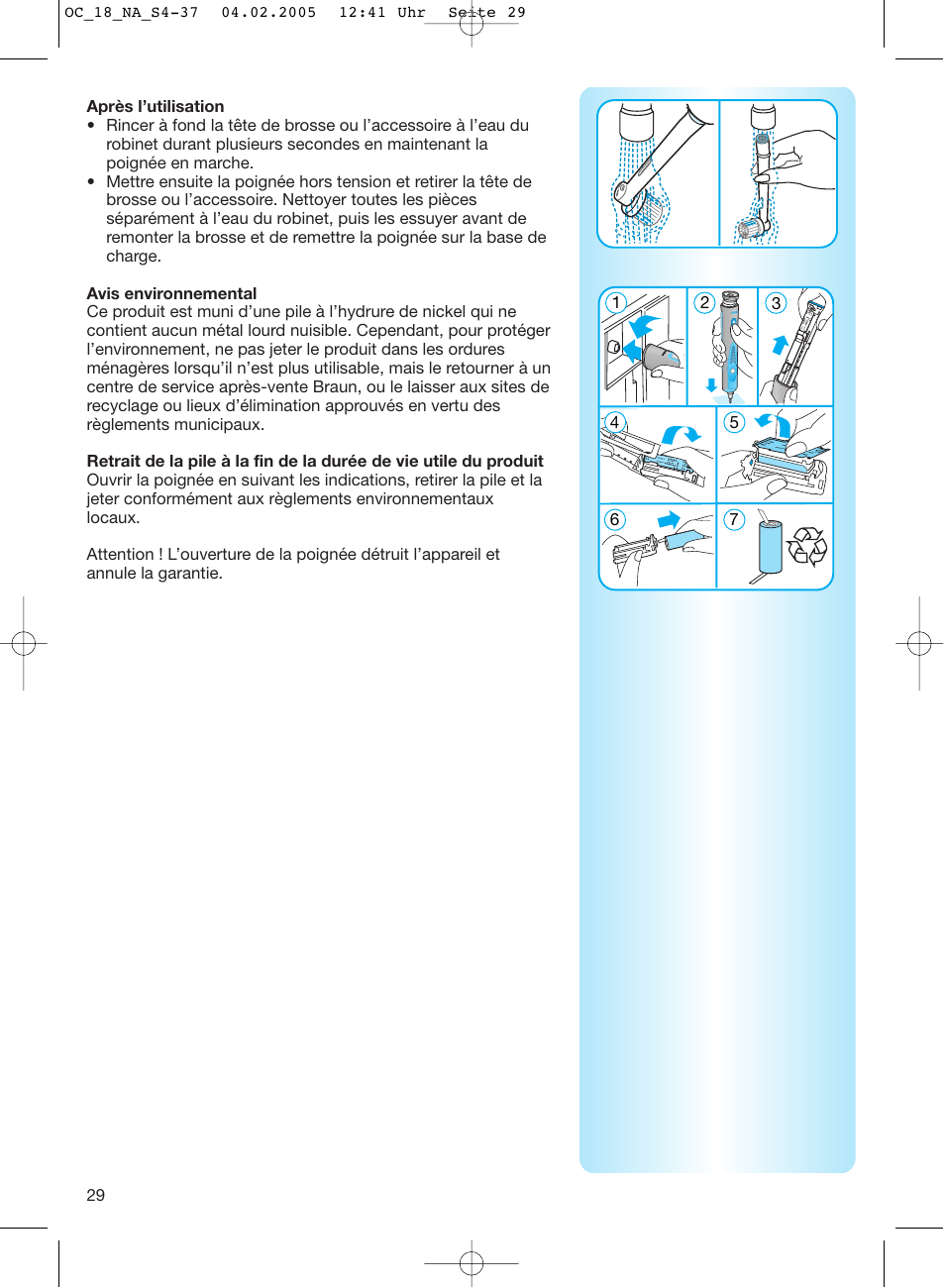 Oral-B EM 3032 User Manual | Page 29 / 33
