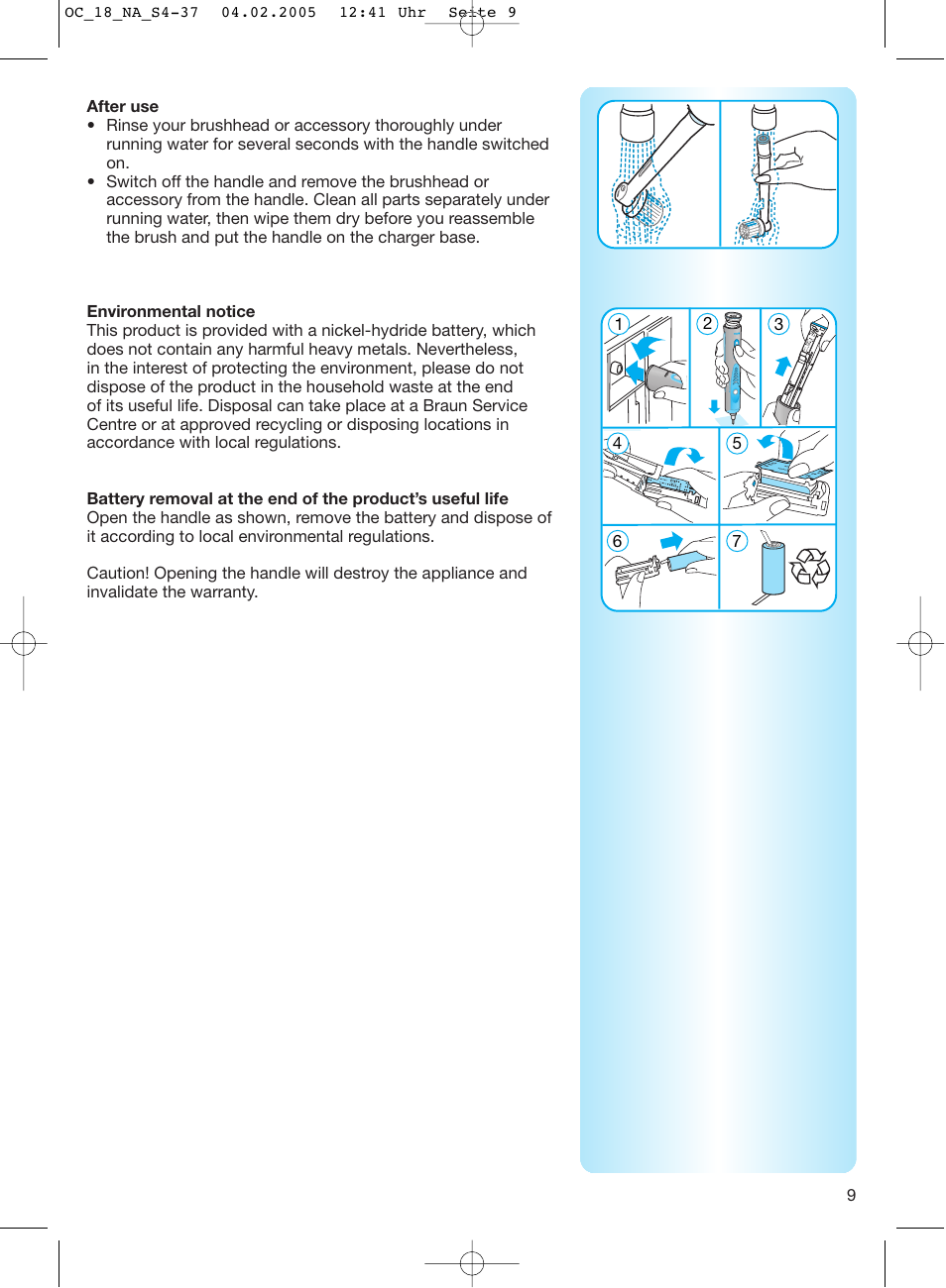 Oral-B EM 3032 User Manual | Page 9 / 33