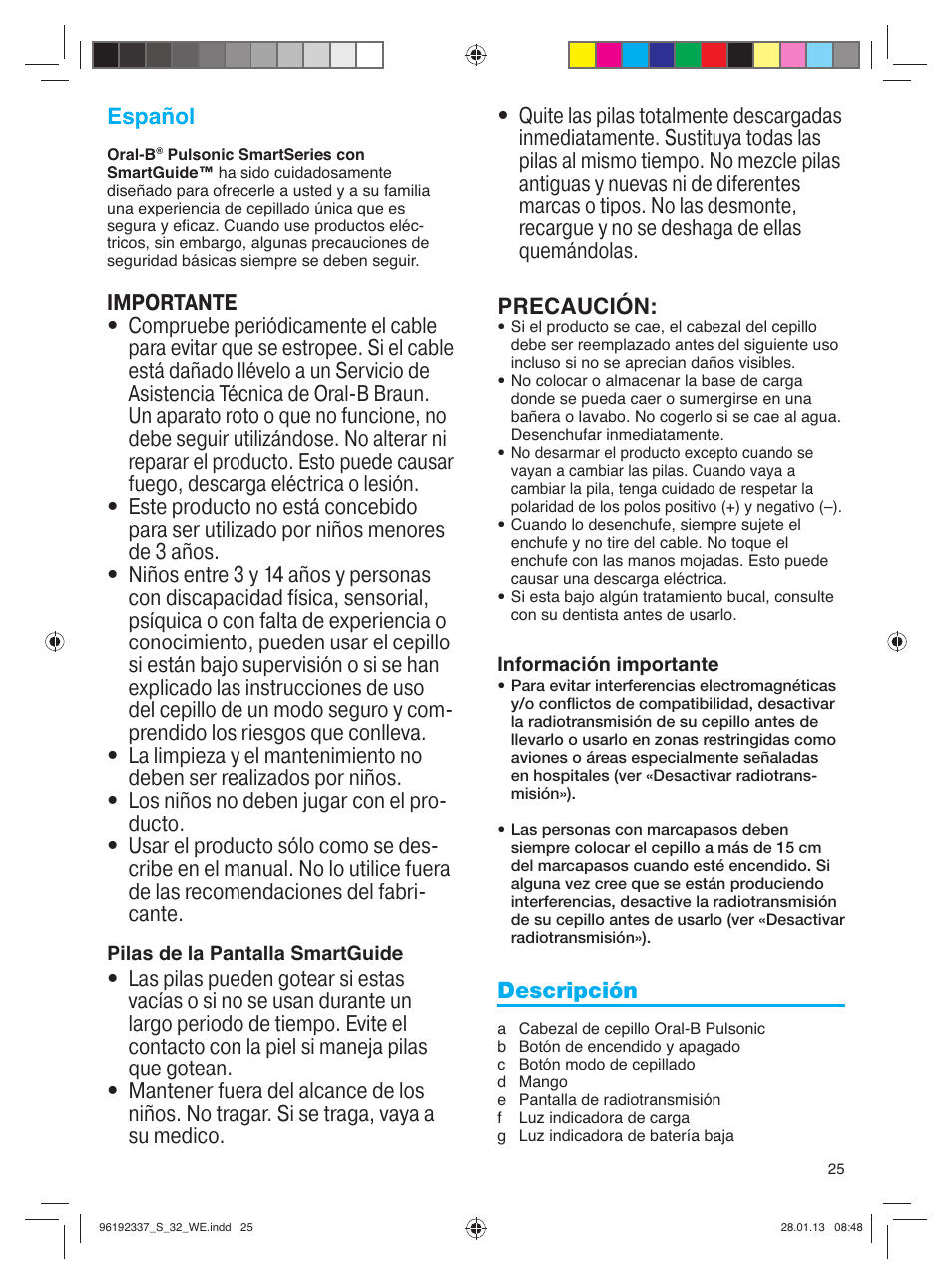 Oral-B Pulsonic Smart Series S 32.533.5 User Manual | Page 25 / 80