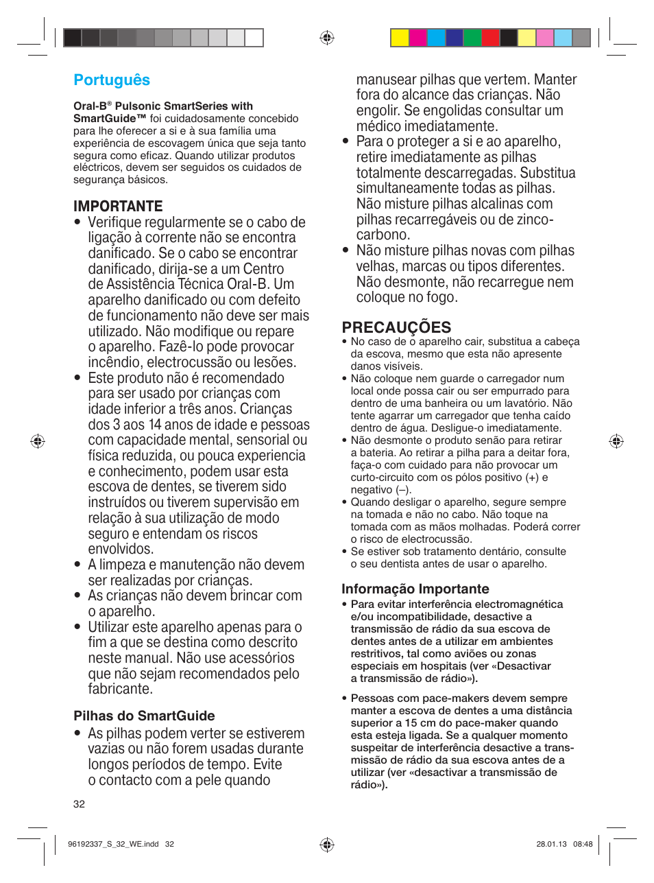 Oral-B Pulsonic Smart Series S 32.533.5 User Manual | Page 32 / 80