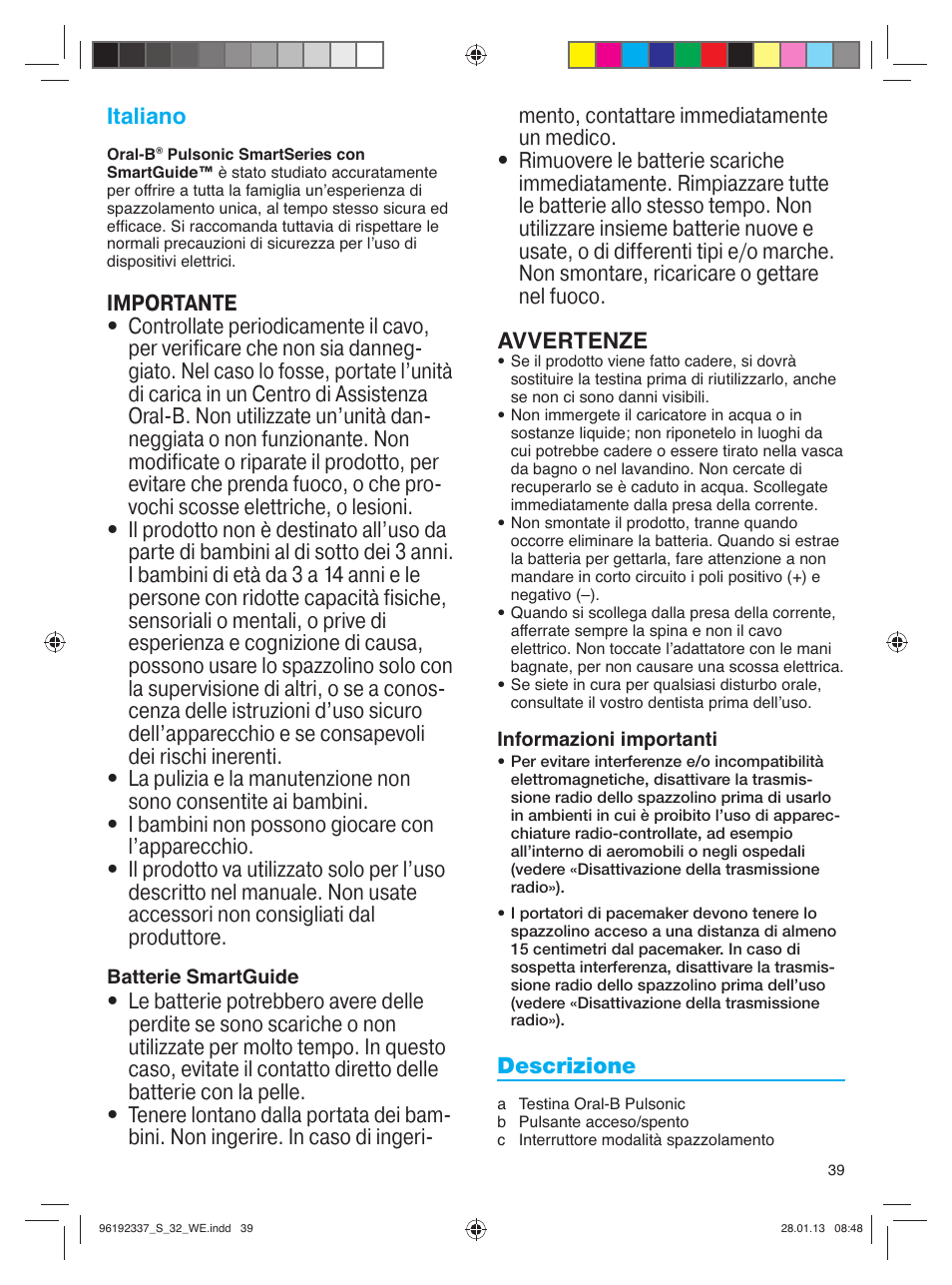 Oral-B Pulsonic Smart Series S 32.533.5 User Manual | Page 39 / 80