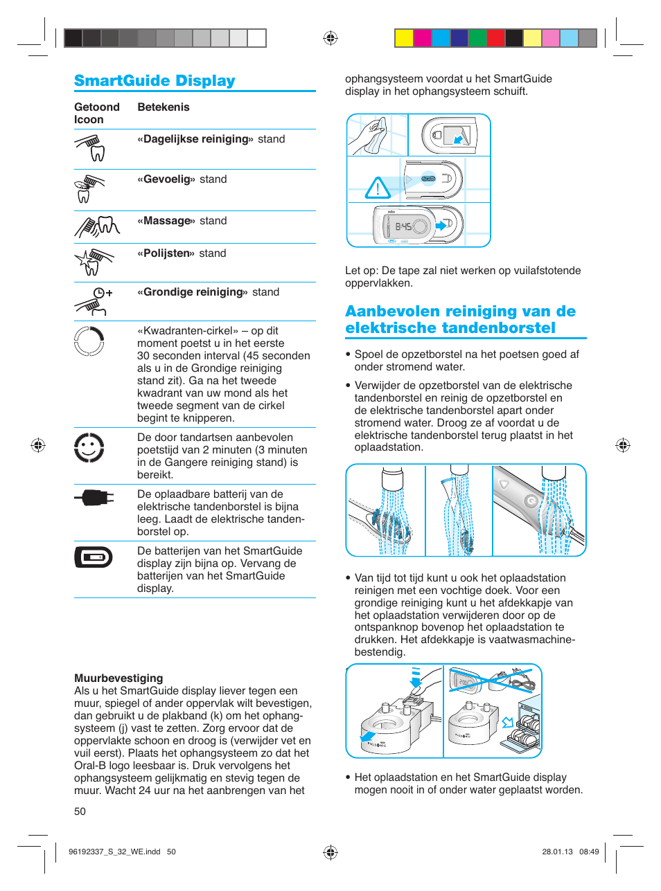 Smartguide display | Oral-B Pulsonic Smart Series S 32.533.5 User Manual | Page 50 / 80