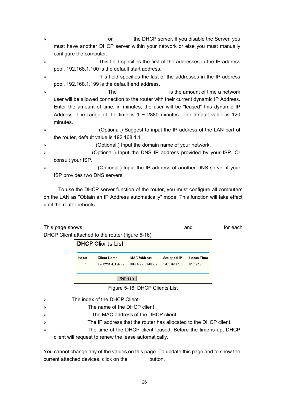 2 dhcp clients list | Olitec RW400G User Manual | Page 30 / 65