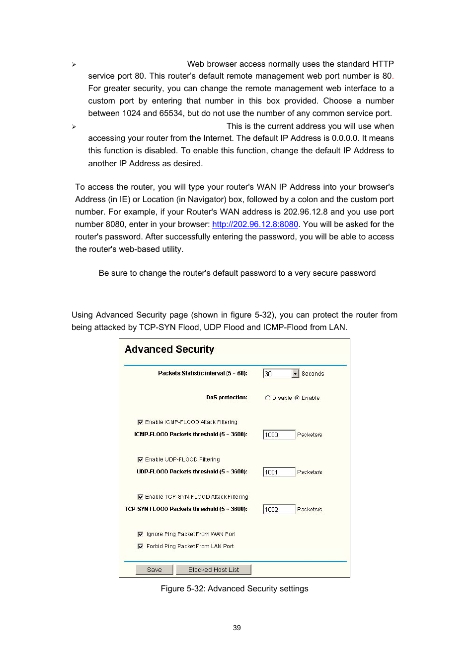 6 advanced security | Olitec RW400G User Manual | Page 43 / 65