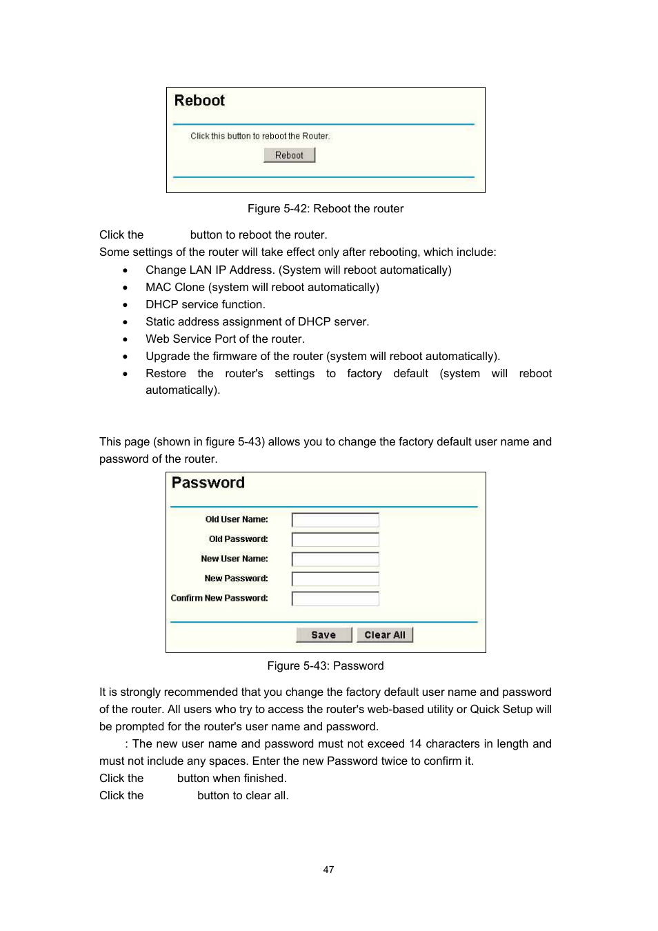 5 password | Olitec RW400G User Manual | Page 51 / 65