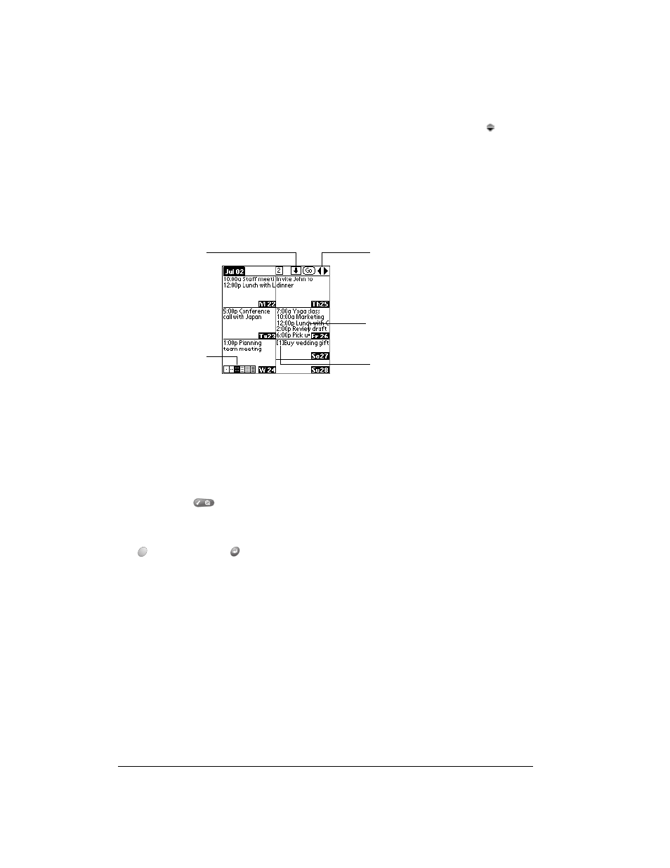 Working in week view with text, Tips for using week view with text | Over And Back 180 User Manual | Page 108 / 251