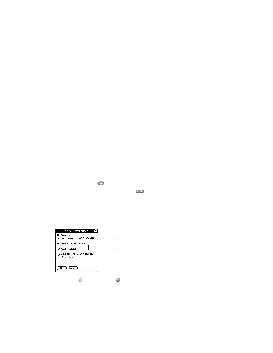 Sms messaging, Enabling sms and sms email, To enable sms and sms email | Over And Back 180 User Manual | Page 130 / 251