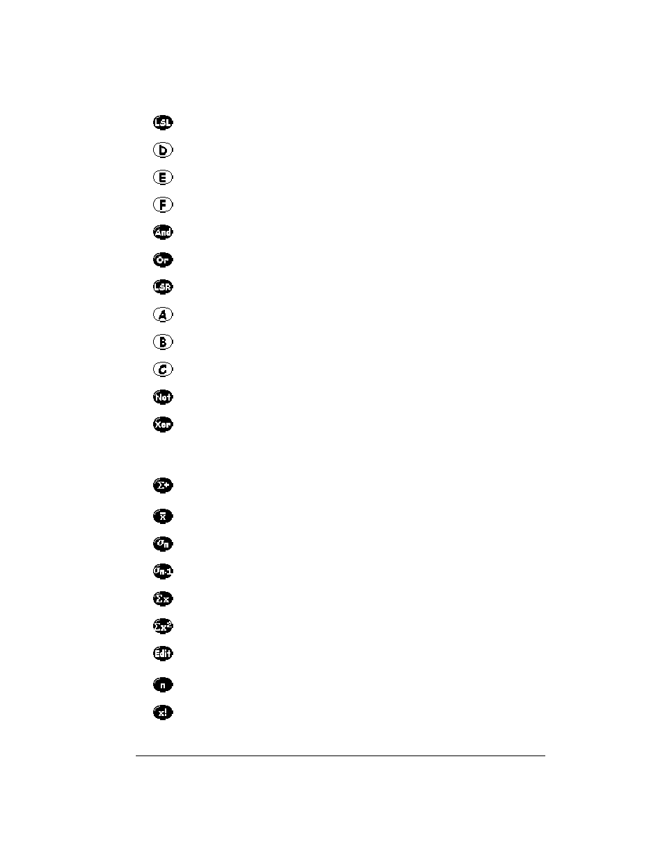 Logic buttons, Statistics buttons, Logic buttons statistics buttons | Over And Back 180 User Manual | Page 153 / 251