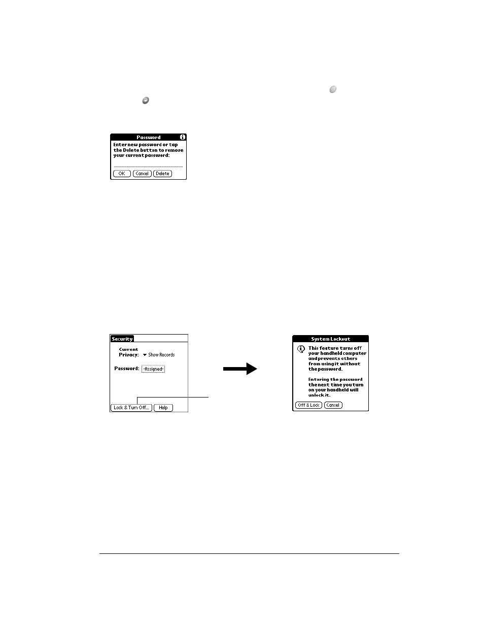 Locking your communicator, To lock your communicator with a password | Over And Back 180 User Manual | Page 45 / 251