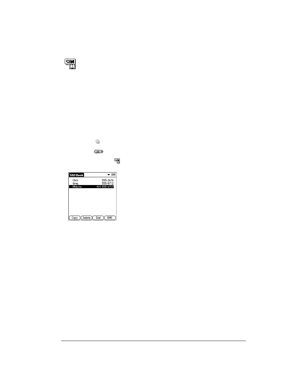 Sim book, In sim book, you can do the following, To open sim book | Over And Back 180 User Manual | Page 57 / 251