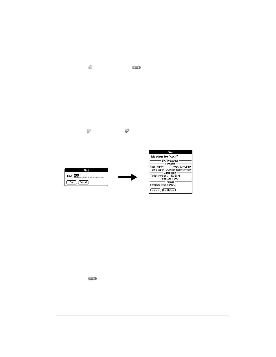 Using find, To use find, Using phone number lookup | To use phone number lookup, Using find using phone number lookup | Over And Back 180 User Manual | Page 67 / 251