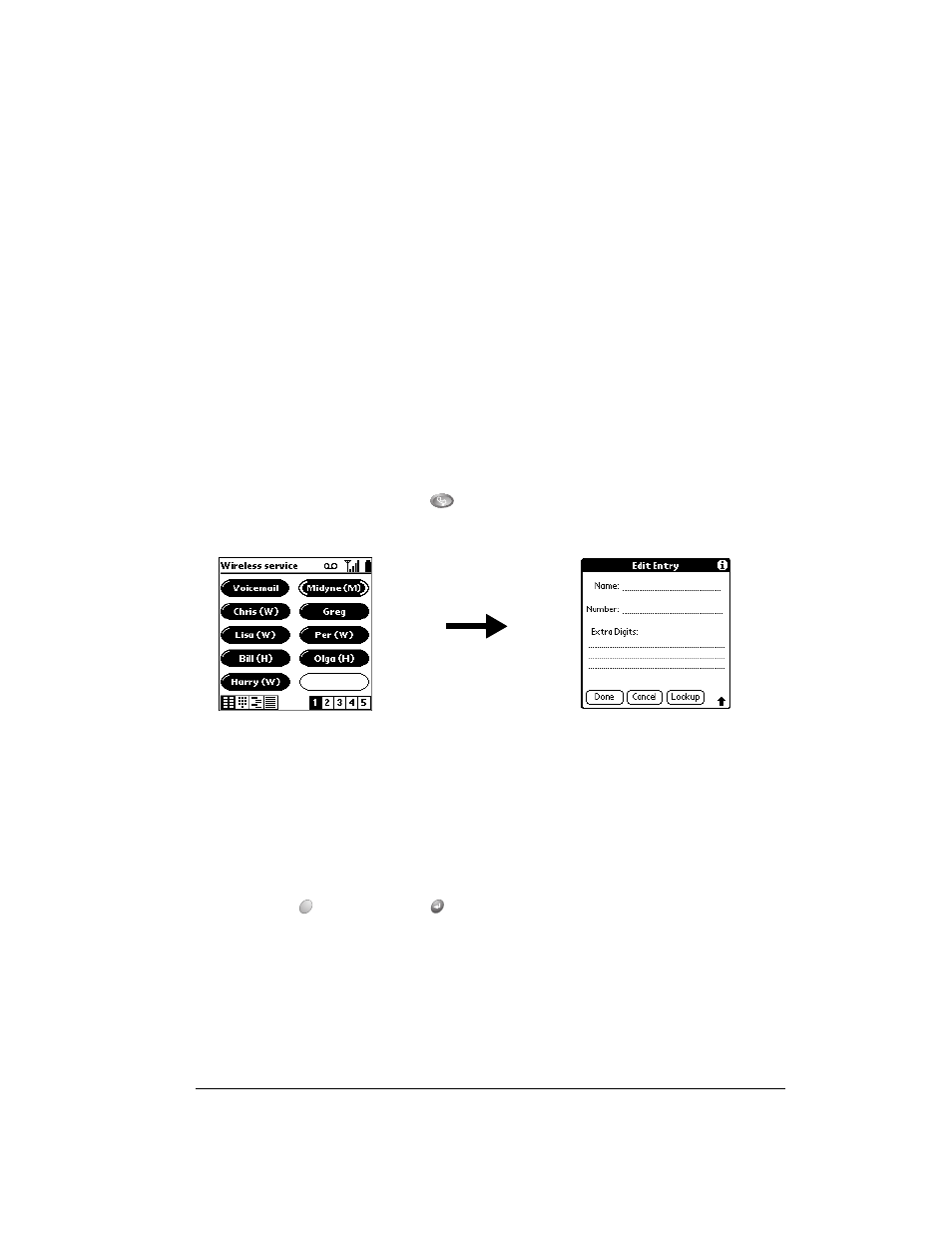 Using the speed dial view, Defining a speed dial button, To define a speed dial button | Over And Back 180 User Manual | Page 81 / 251