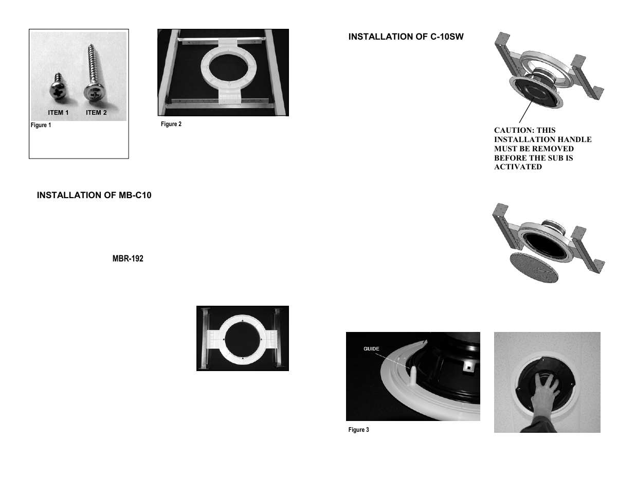 OEM Systems In-Ceiling Subwoofer System MB-C10 User Manual | Page 2 / 2