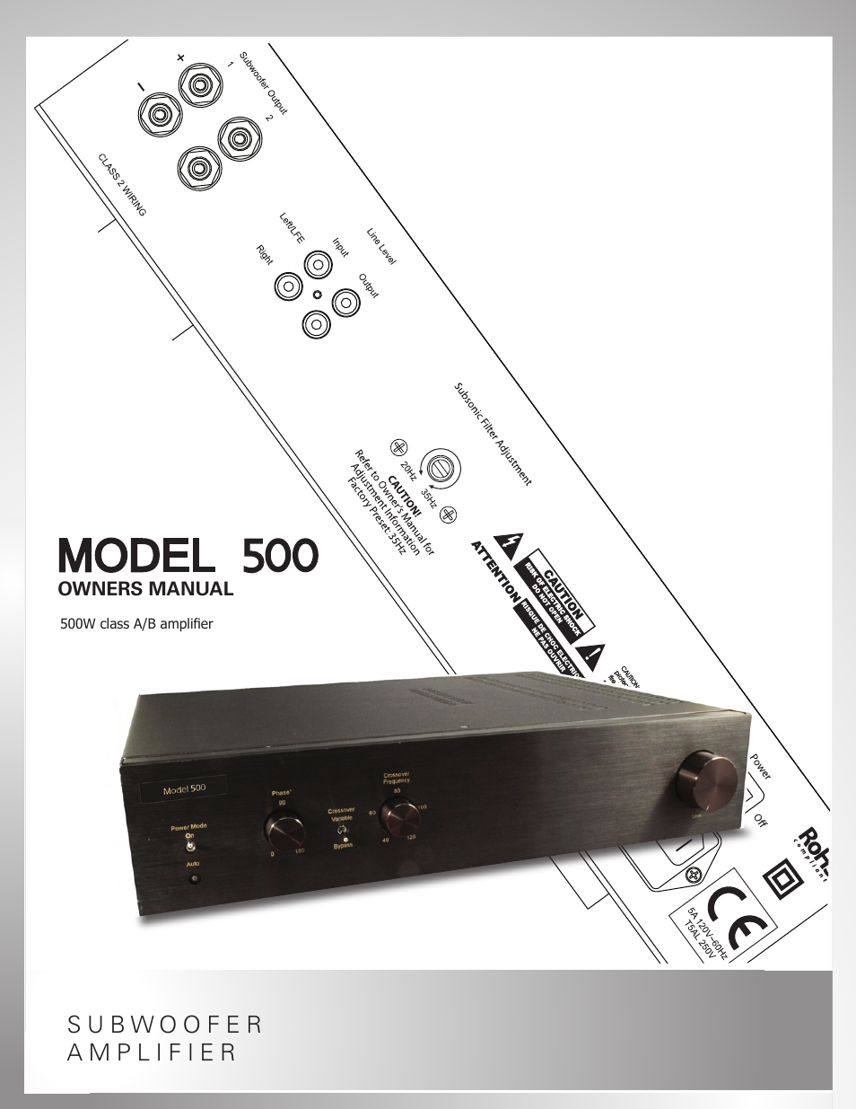 OEM Systems 500 User Manual | 12 pages