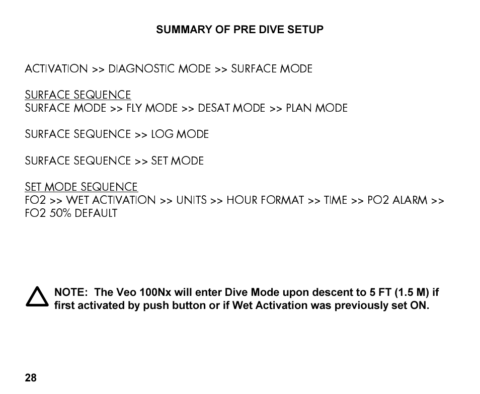 Oceanic Personal Dive Computer Veo 100Nx User Manual | Page 28 / 72