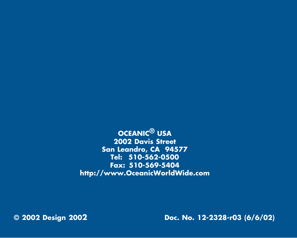 Oceanic Dive Computer Pro Plus 2 User Manual | Page 100 / 100