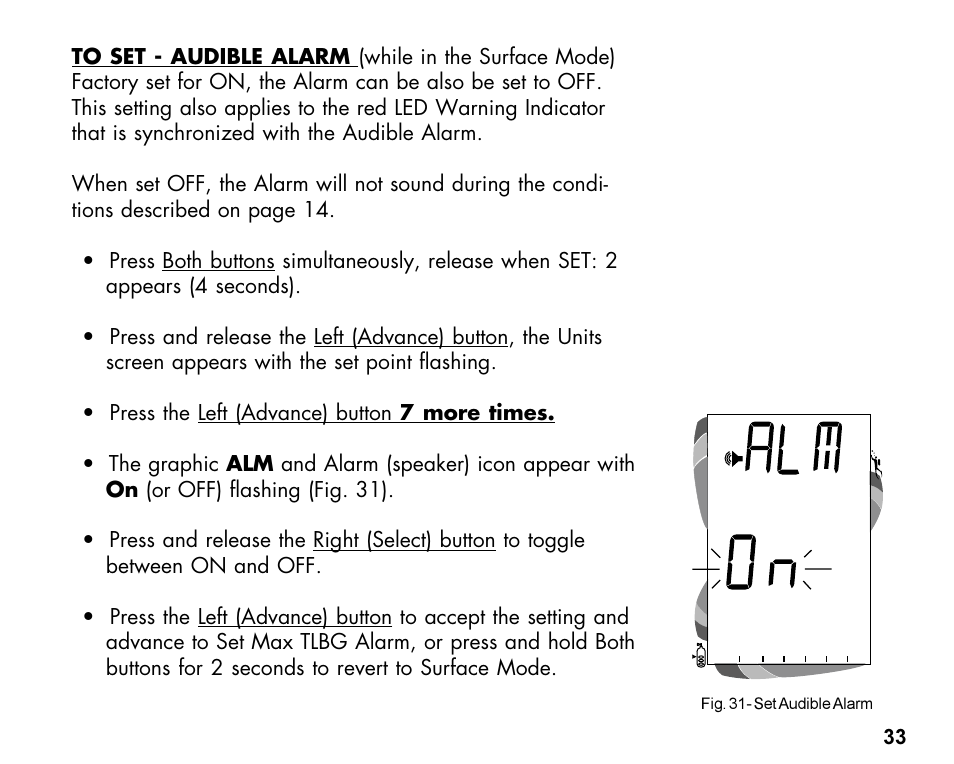 Oceanic Dive Computer Pro Plus 2 User Manual | Page 33 / 100