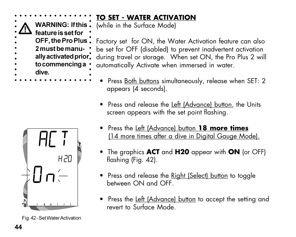 Oceanic Dive Computer Pro Plus 2 User Manual | Page 44 / 100