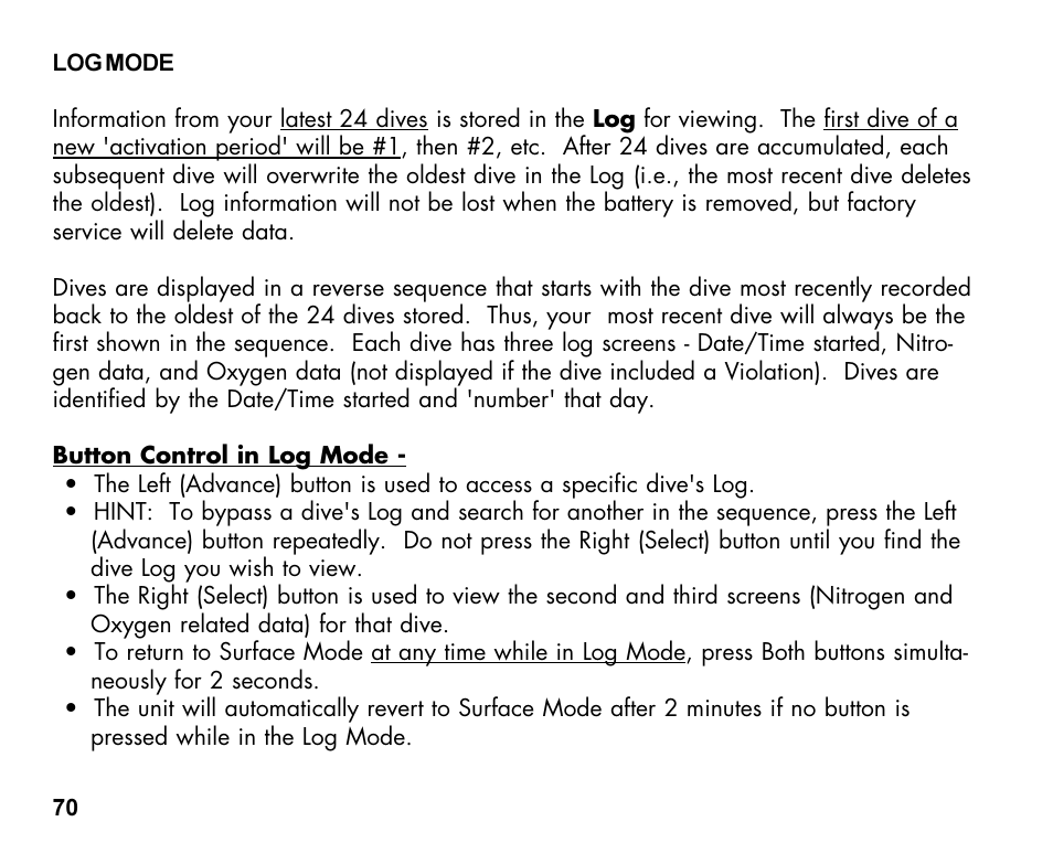 Oceanic Dive Computer Pro Plus 2 User Manual | Page 70 / 100