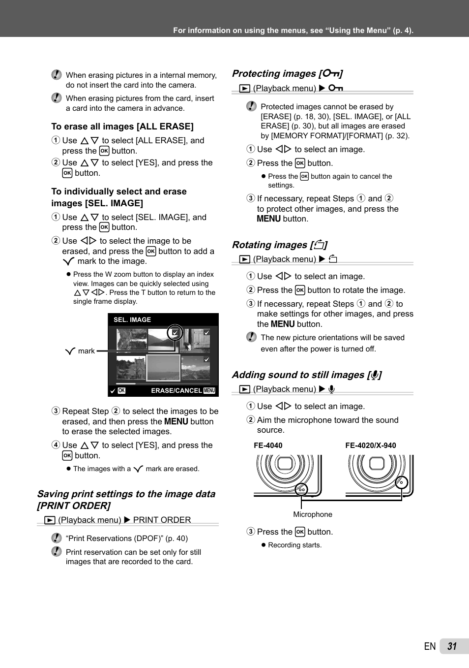 31 en | Olympus X-940 User Manual | Page 31 / 61