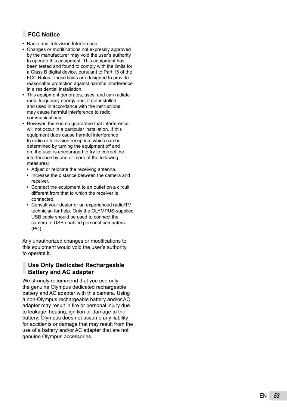53 en | Olympus X-940 User Manual | Page 53 / 61