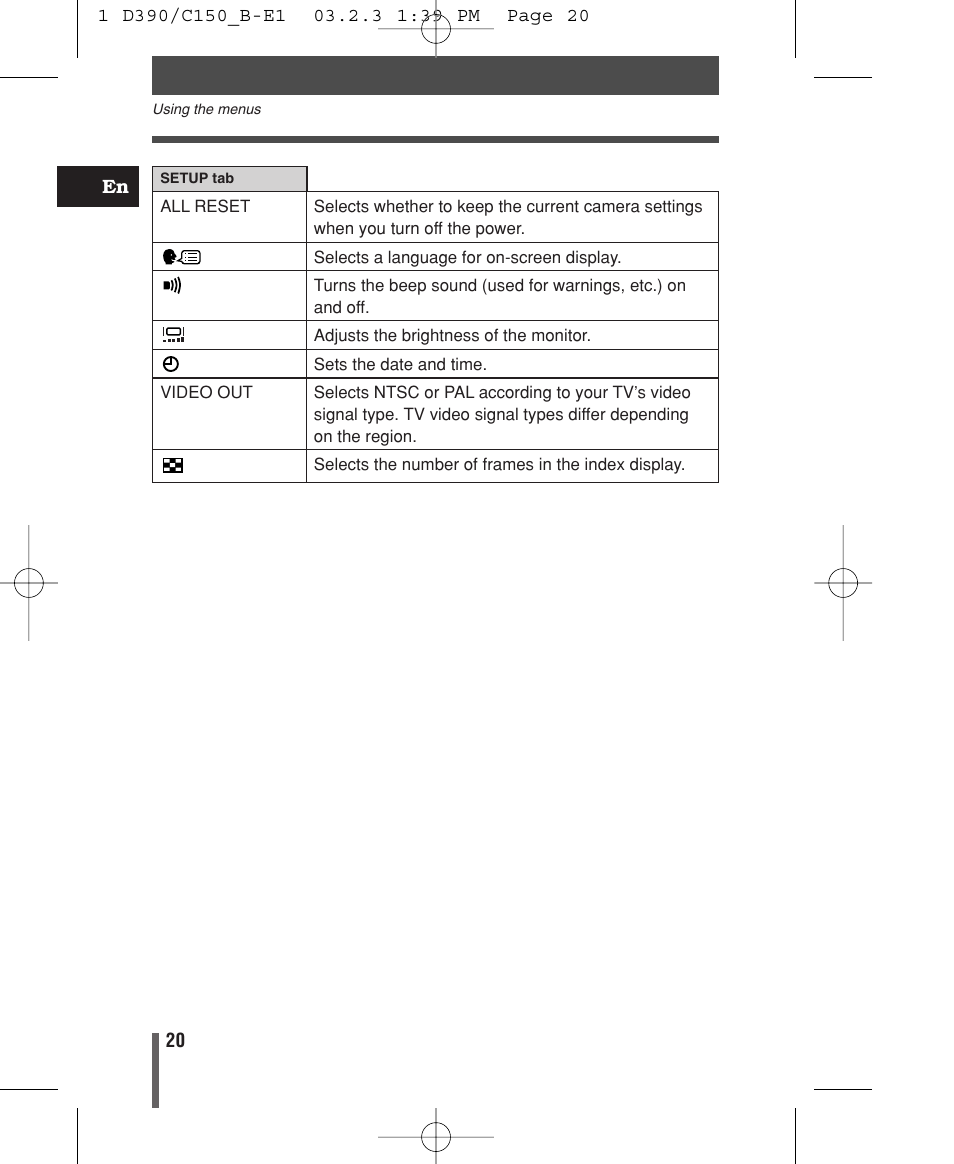 Olympus C-150 EN User Manual | Page 22 / 216