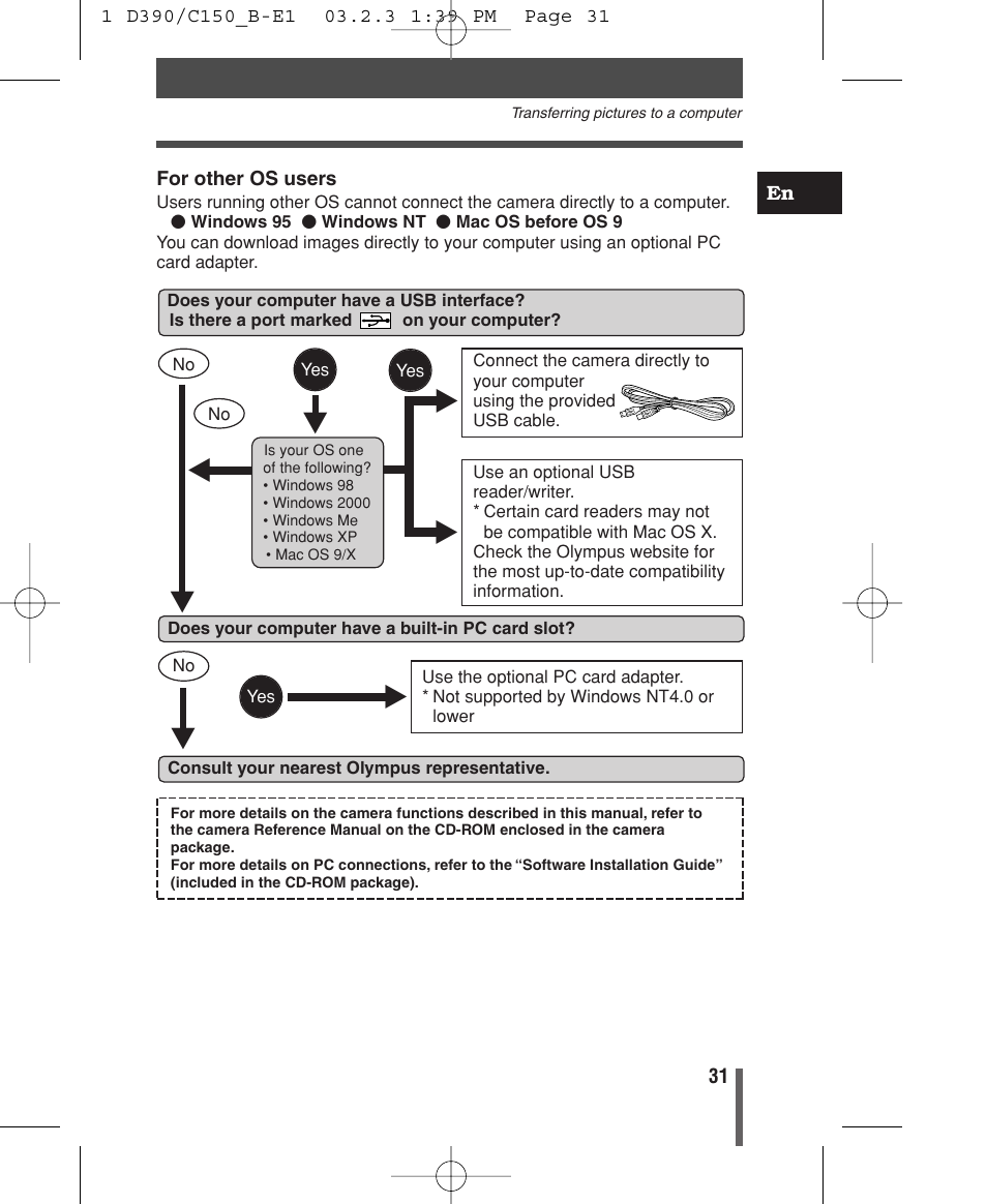 Olympus C-150 EN User Manual | Page 33 / 216