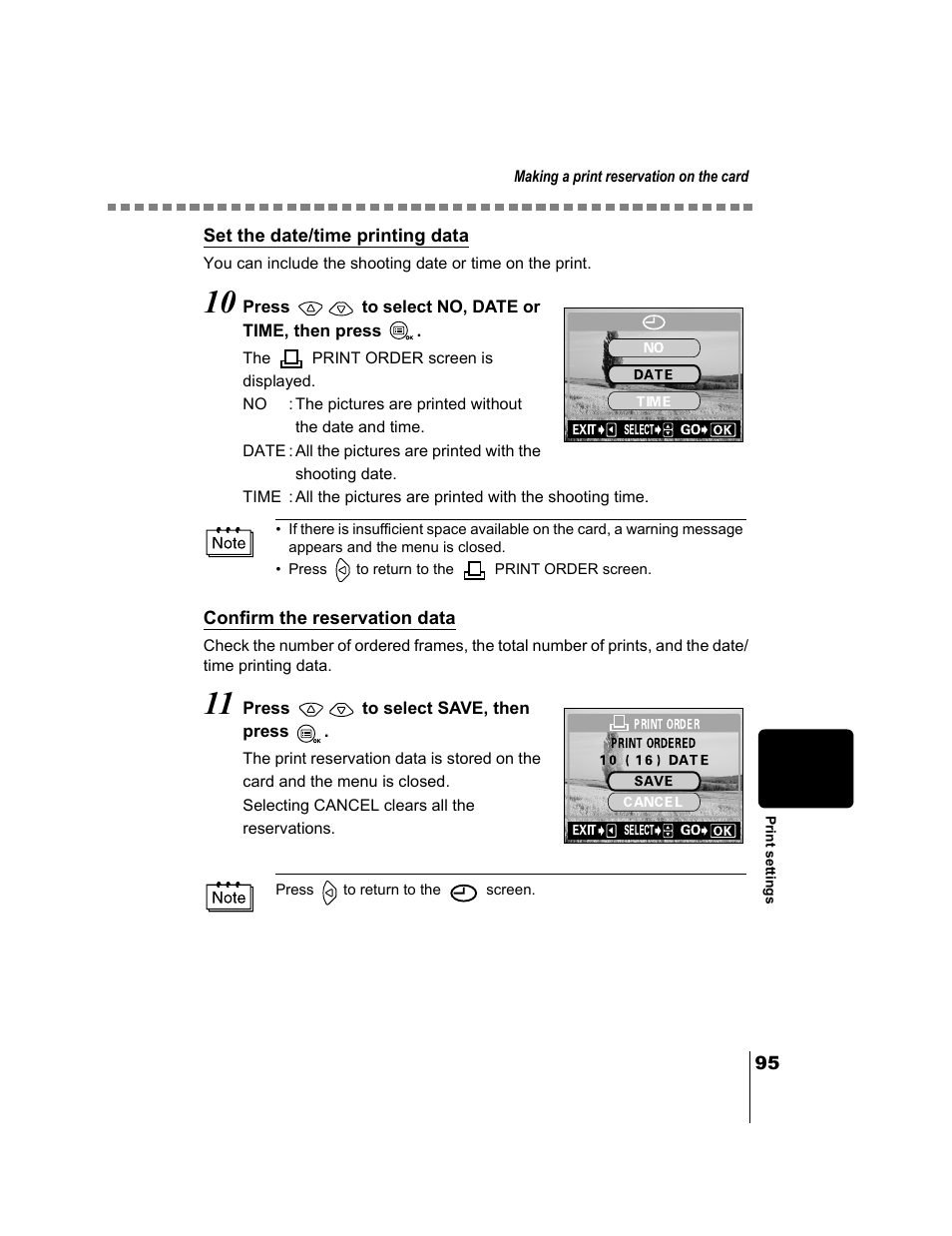 Set the date/time printing data, P.95) | Olympus CAMEDIA C-2 ZOOM User Manual | Page 96 / 140