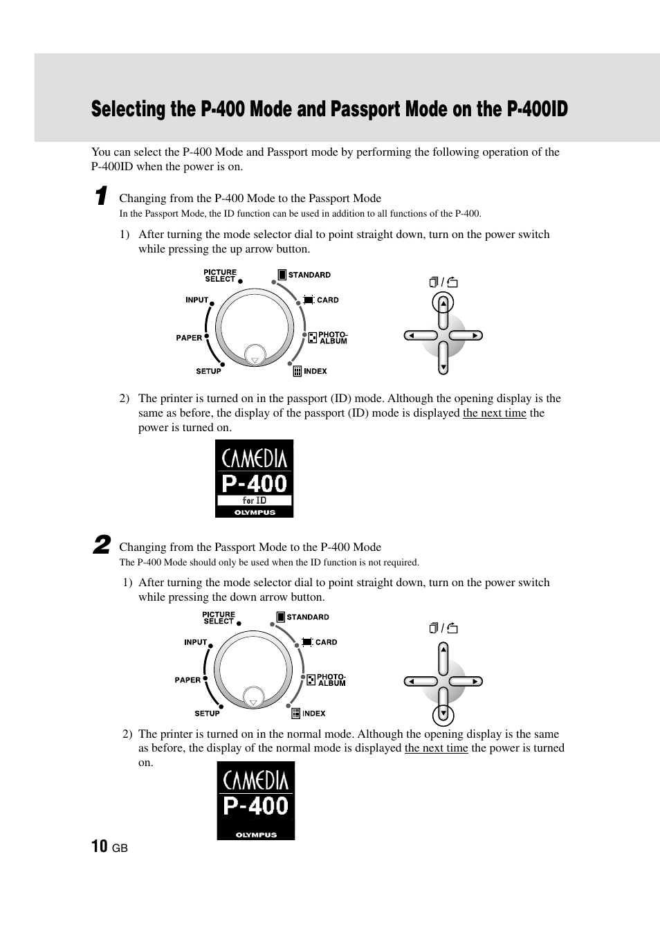 Olympus CAMEDIA P-400ID User Manual | Page 14 / 36