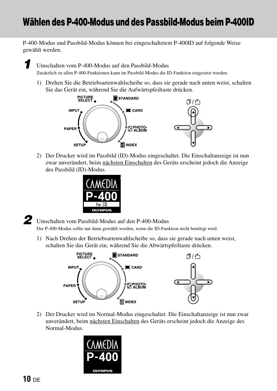 Olympus CAMEDIA P-400ID User Manual | Page 24 / 36