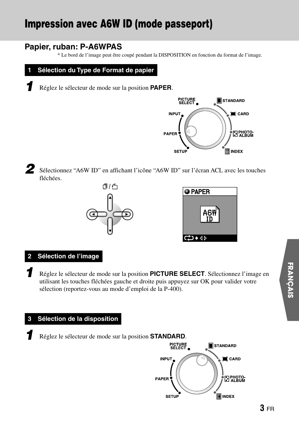 Impression avec a6w id (mode passeport) | Olympus CAMEDIA P-400ID User Manual | Page 27 / 36