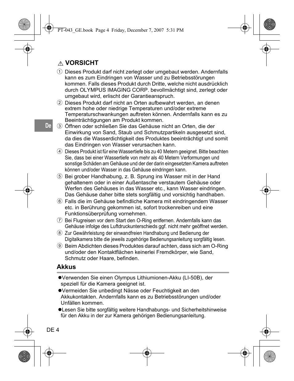 Olympus PT-043 User Manual | Page 118 / 268