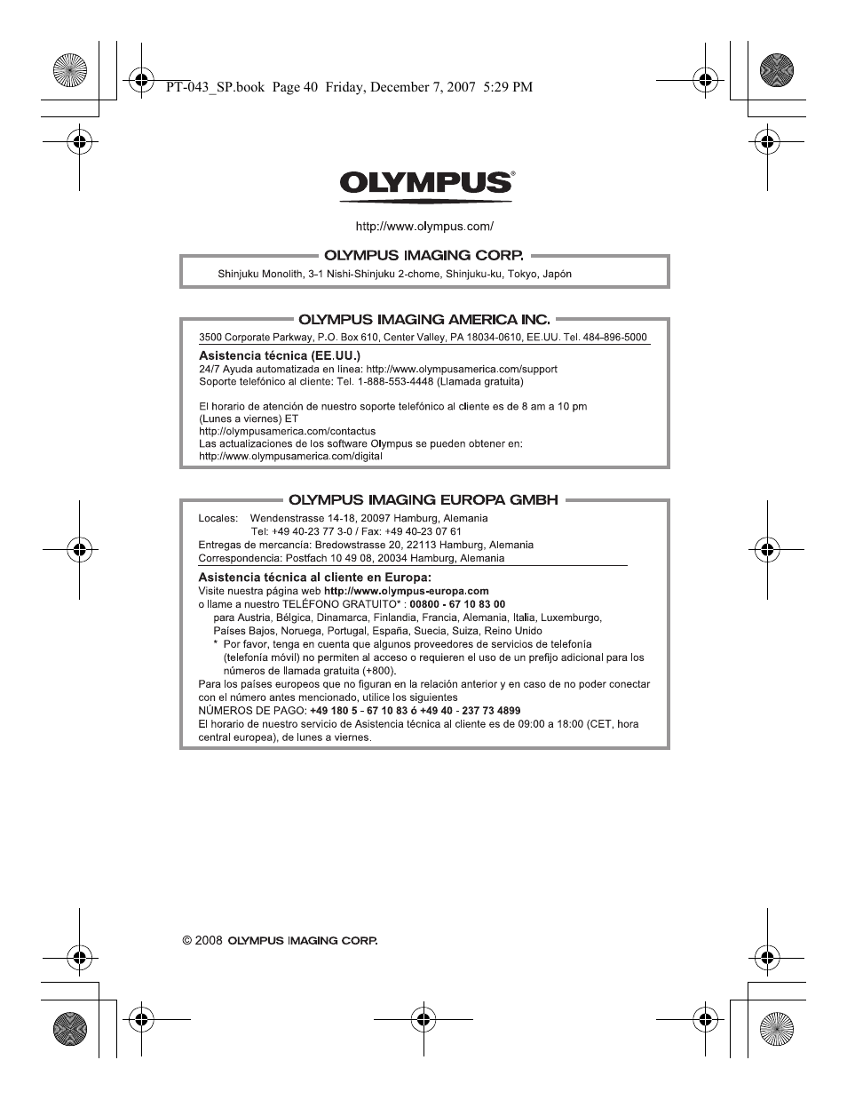 Olympus PT-043 User Manual | Page 191 / 268