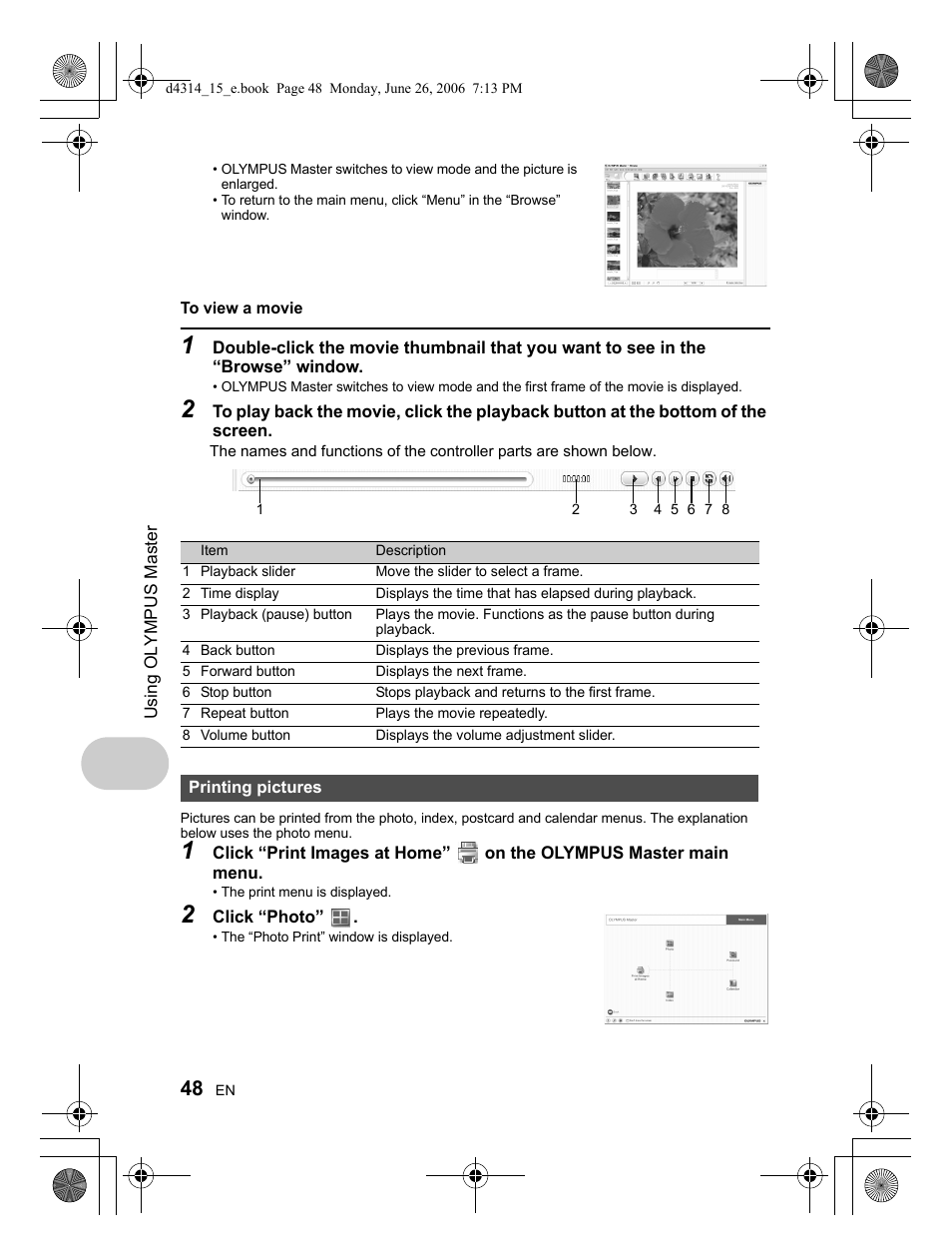 Olympus Stylus 750 User Manual | Page 48 / 80